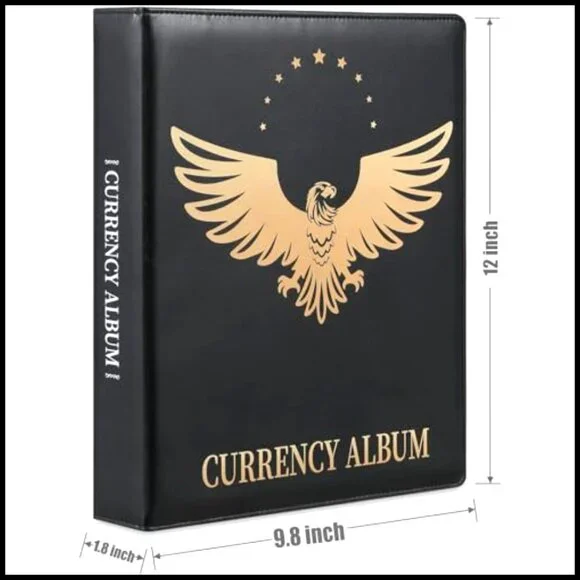 Premium PU Banknote Collection Album Binder Currency Storage Book Supplies - Picture 6 of 6